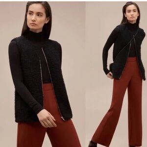 Wilfred Aritizia Chatou Sherpa Vest ✧ Black ✧ Size XXS